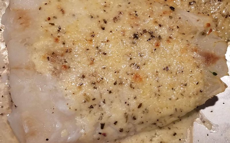 Parmesan topped Cod